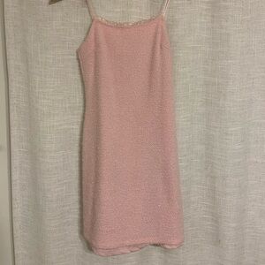 Vintage Pink Spaghetti Strap Minidress